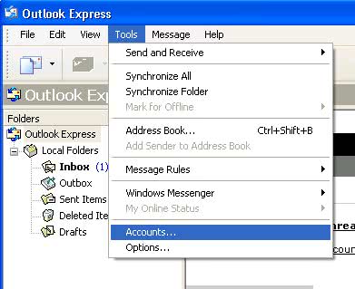 Outlook Express Accounts